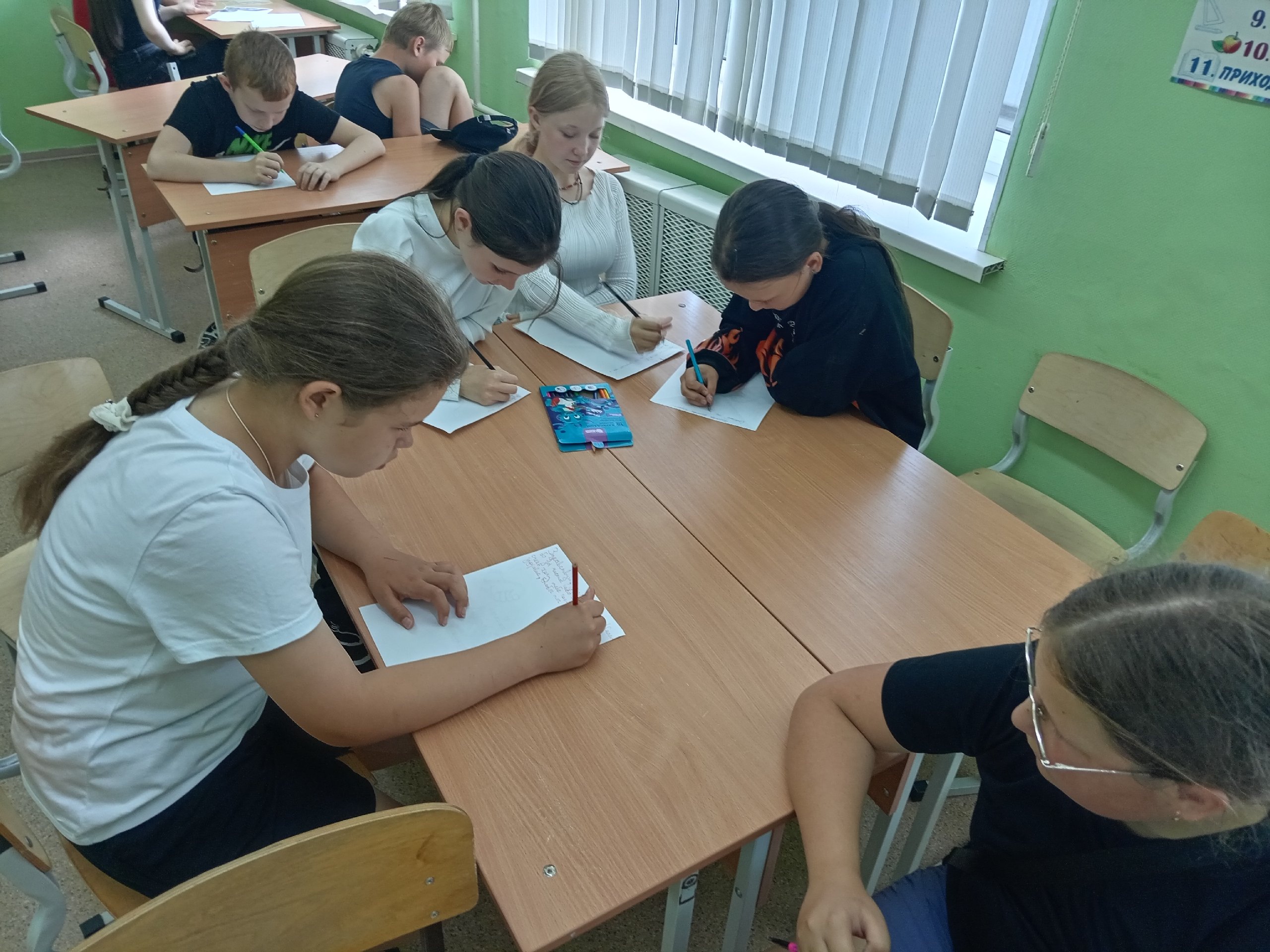 Ребята из лагеря дневного пребывания в Токарёвской средней школе №2 стали участниками «Марафона добрых дел».