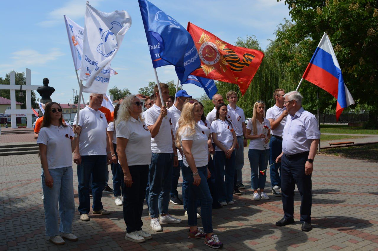 Токаревский округ посетили участники автопробега ТГТУ &quot;Дорогами памяти&quot;.